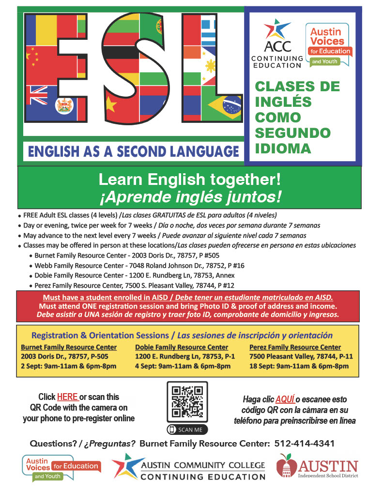 ESL Class Flyer